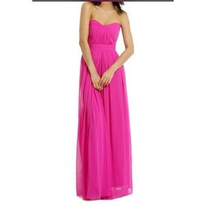 Badgley Mischka Fluorescent Chiffon Gown sz 0